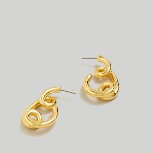 NEW! Madewell Looped Tube Large Hoop Earrings